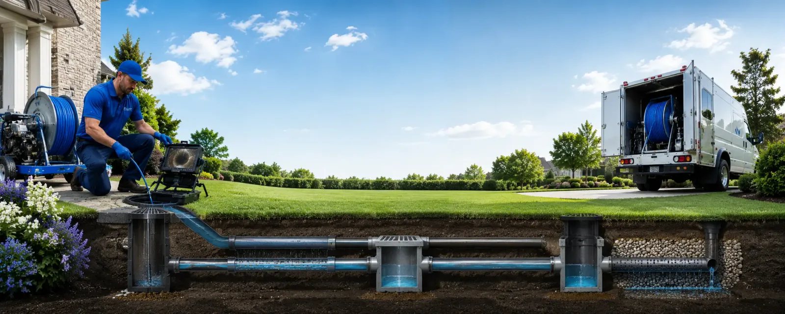 Outdoor drain cleaning information for West Olive, MI